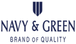 navy and green logo