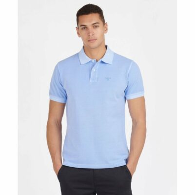 MML0652BL32 BARBOUR WASHED SPORTS POLO SKY
