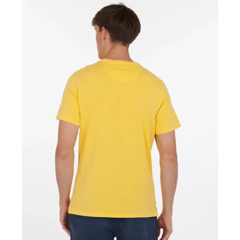 MML0860YE12 Barbour Garment dyed T shirt kitrino 1