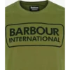 MTS0369GN16 B.Intl Essential large logo T shirt barbour prasino 1