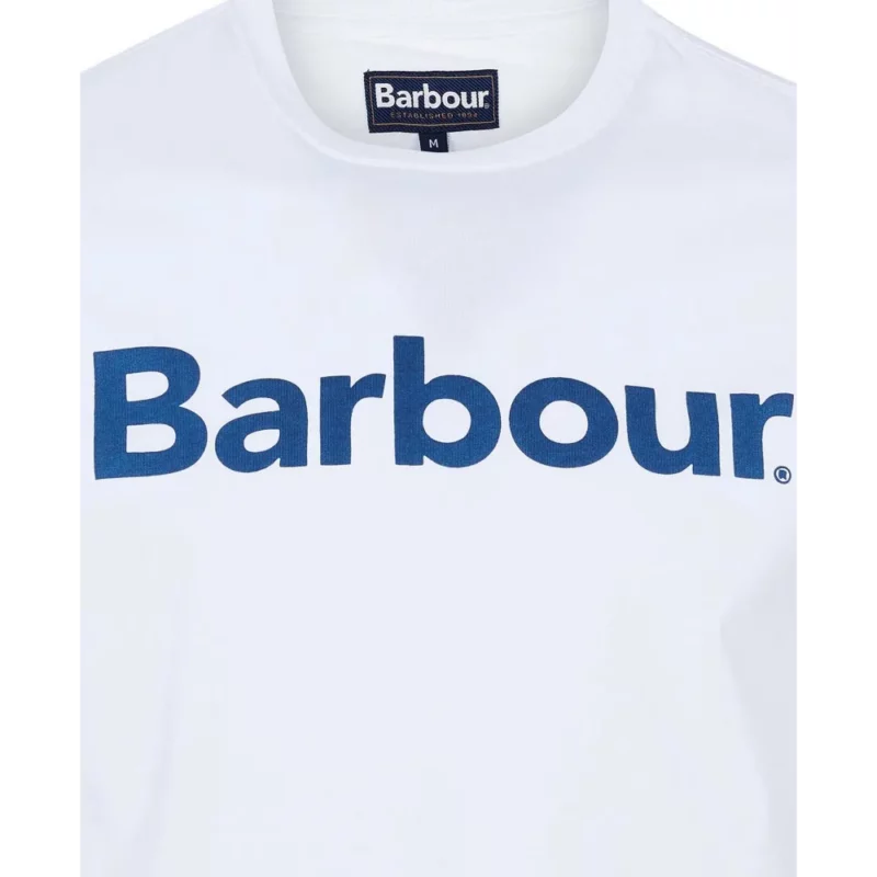 MTS0531WH51 barbour logo t shirt leuko 5