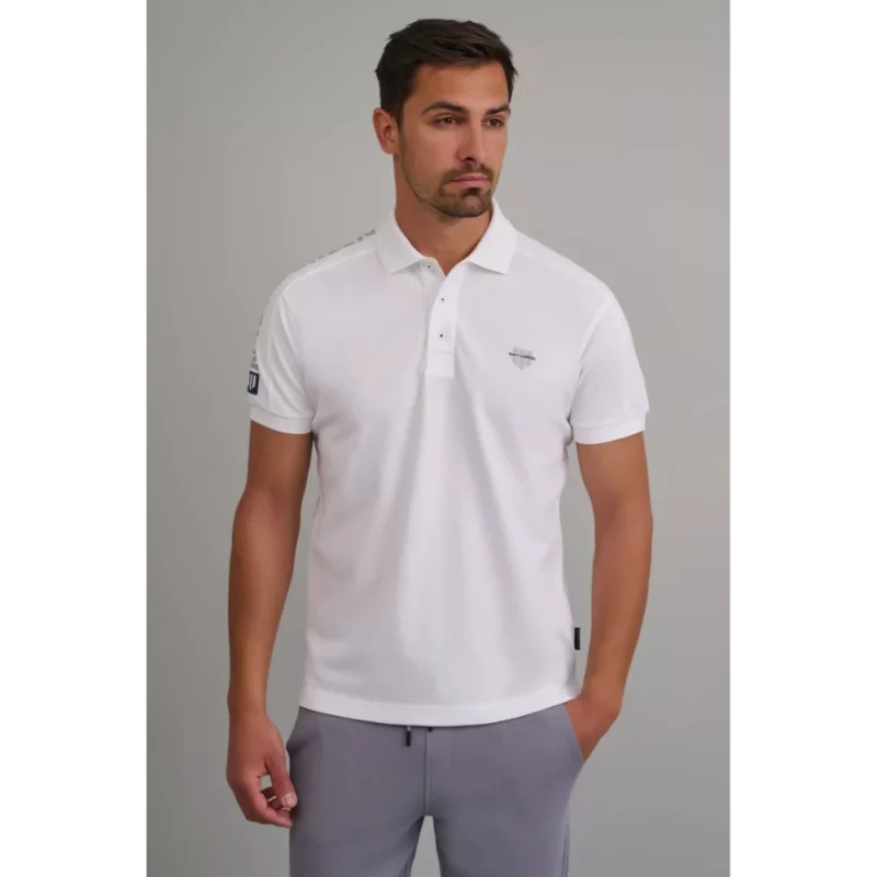 24GE.946 navy and green polo monoxromo custom fit white 1
