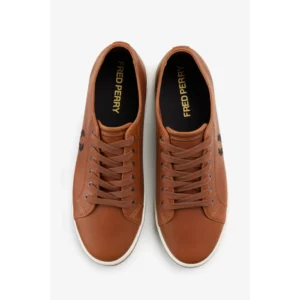 B4333 C55 fred perry papoutsia andrika dermatina kingston leather 22 kafe 2
