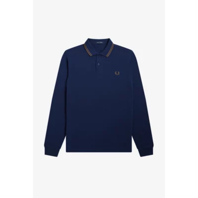 M3636 143 andriki mplouza polo twin tipped fred perry french navy 2