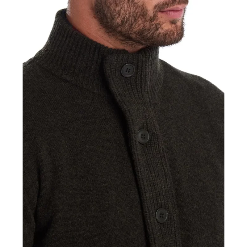 MKN0731GN73 Ανδρικο πουλόβερ με φερμουάρ και κουμπιά black 3