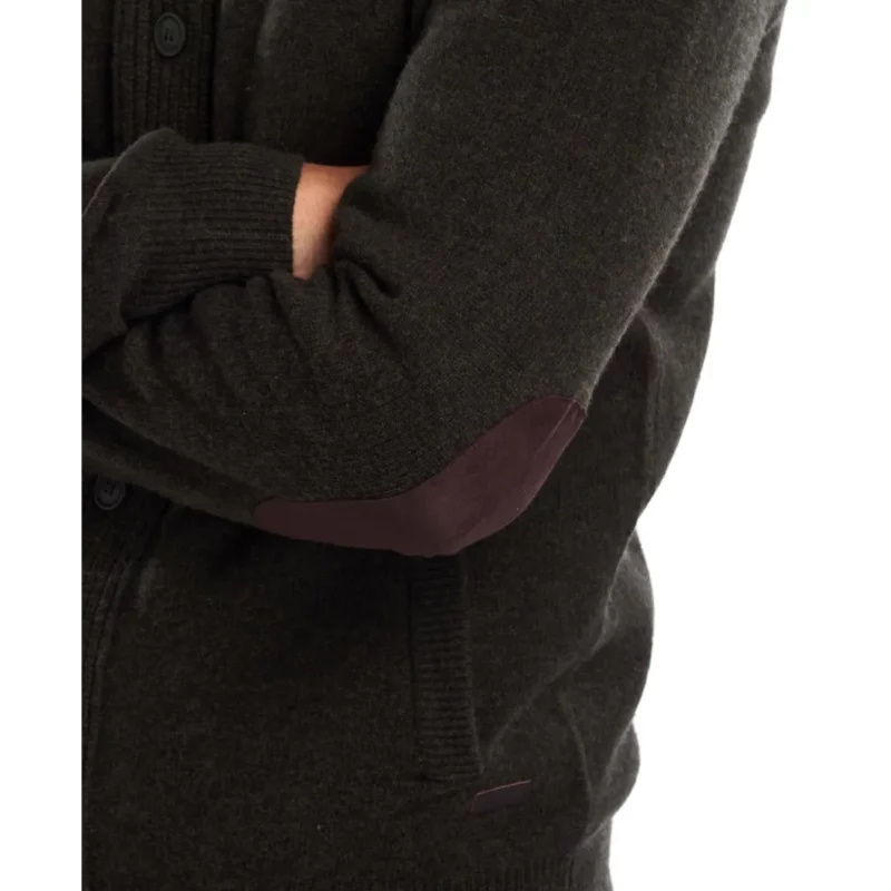 MKN0731GN73 Ανδρικο πουλόβερ με φερμουάρ και κουμπιά black 4