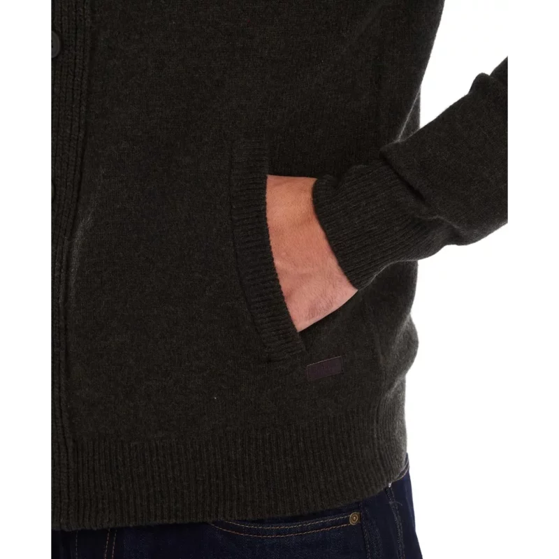 MKN0731GN73 Ανδρικο πουλόβερ με φερμουάρ και κουμπιά black 5