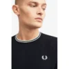 M1588 795 andriko t shirt fred perry twin tipped navy 5