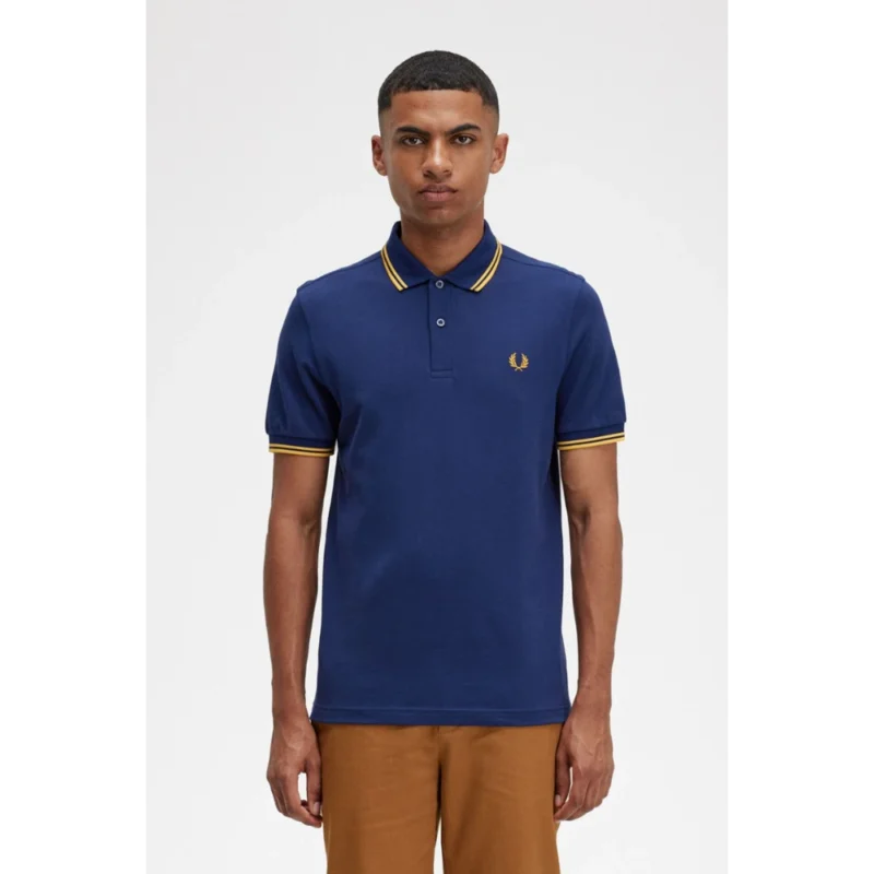 M3600 R76 andriko polo fred perry twin tipped french navy 1