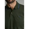 24GE.1114YL BOTTLE GREEN andriko polo navy and green young line contrast 3