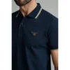 24GE.1114YL marine blue andriko polo navy and green young line contrast 3