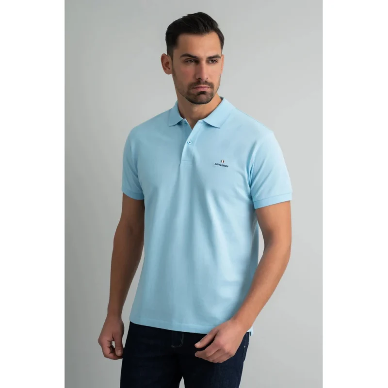 24GE.300.6 BABY BLUE andriko polo navy and green 2