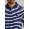 24GE.944 DK NIGHT BLUEWHITE andriko polo navy and green rige (2)