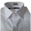 605003 534699 10 ανδρικό πουκάμισο karl lagerfeld slim fit White (1)