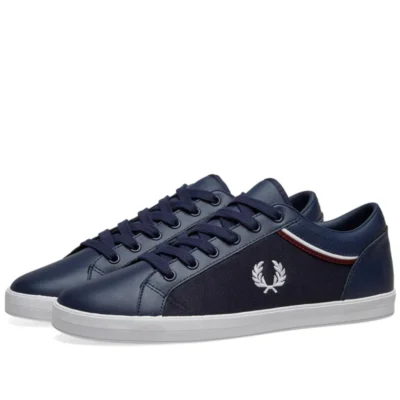 Fred Perry andriko papoutsi B5151 266 twin tipped collar meesh mple (1)