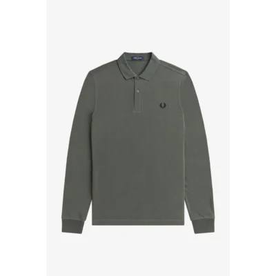 M6006 638 andriko polo plain fred perry field green (4)