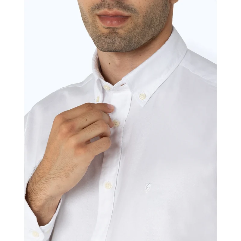 3AAP0571 B001WH ανδρικό πουκάμισο bostonians λευκό regular fit (3)