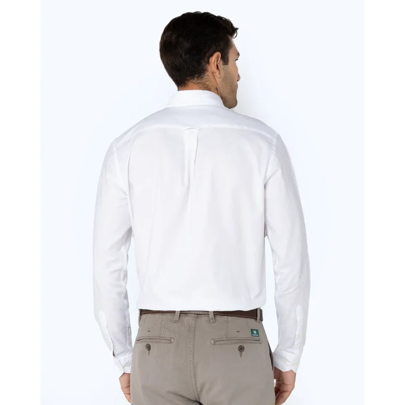 3AAP0571 B001WH ανδρικό πουκάμισο bostonians λευκό regular fit (4)