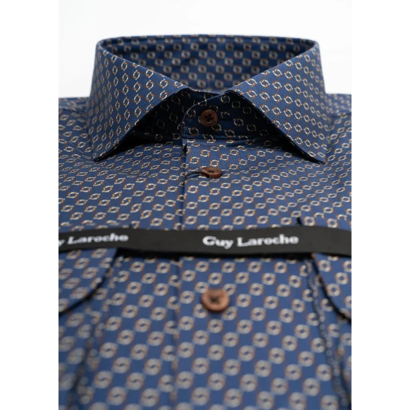 GL2328717CL 3 ανδρικό πουκάμισο σχεδιαστό guy laroche μπλε (5)