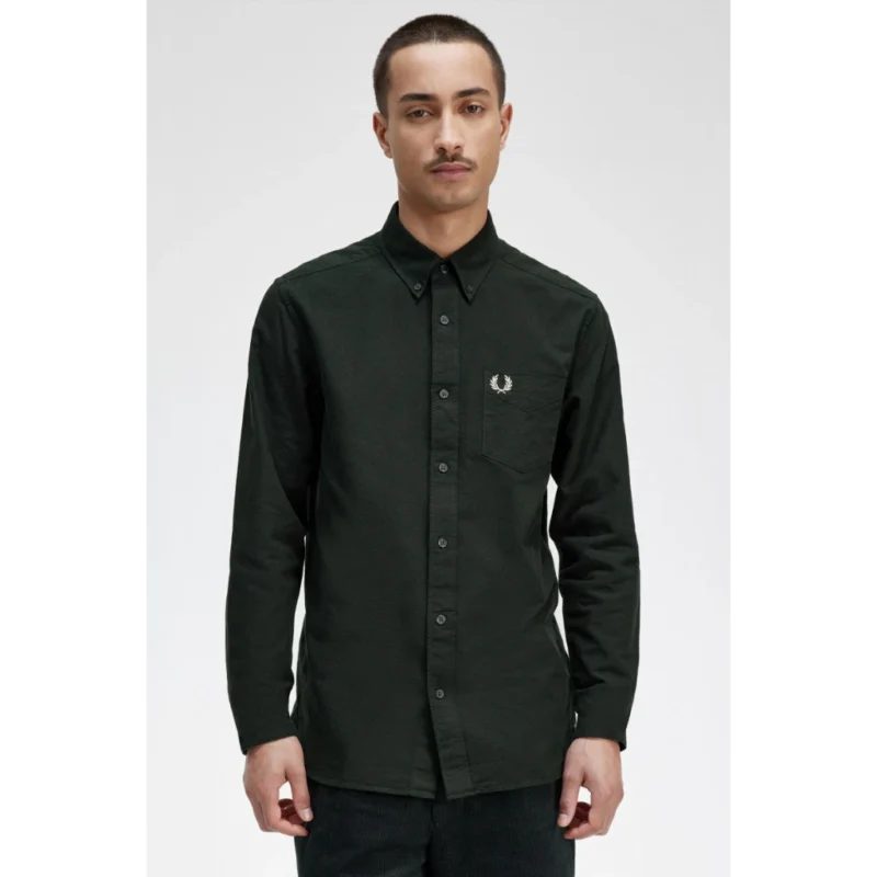 M5516 Q20 Night Green fred perry poukamiso oxford (1)