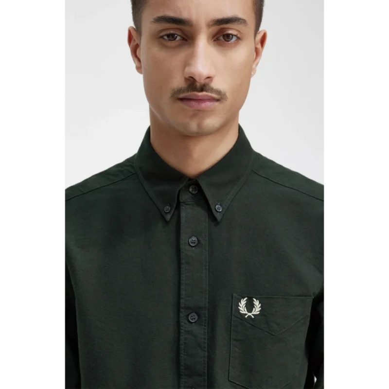 M5516 Q20 Night Green fred perry poukamiso oxford (2)