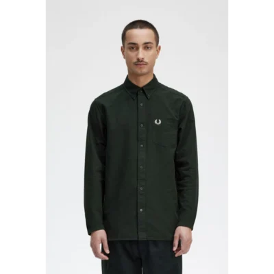 M5516 Q20 Night Green fred perry poukamiso oxford (8)
