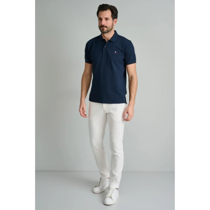 24GE.300.7 MARINE BLUE andriko polo navy and green regular fit monoxromo (1)