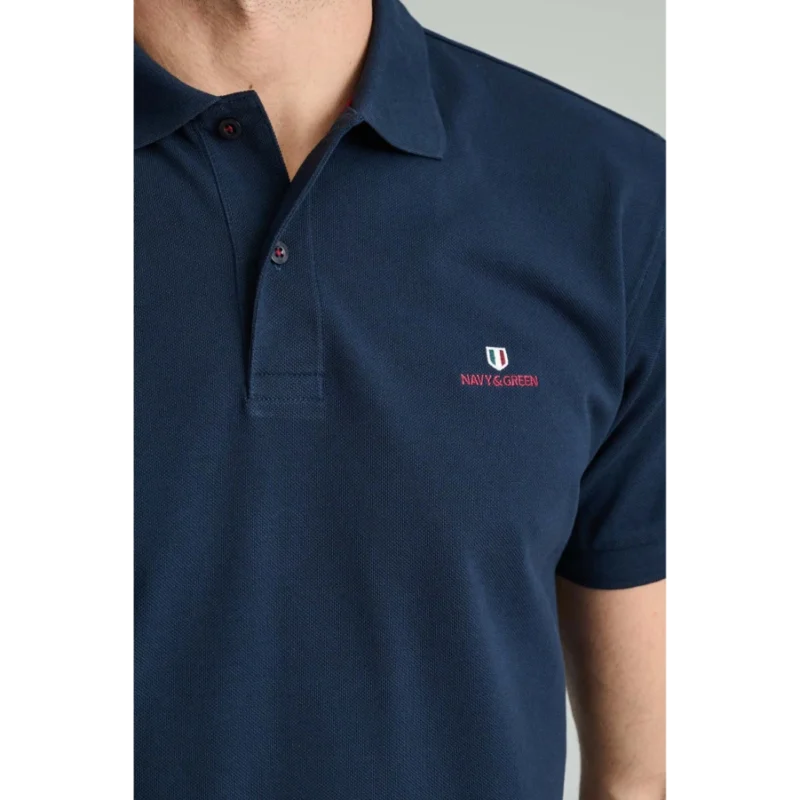 24GE.300.7 MARINE BLUE andriko polo navy and green regular fit monoxromo (3)