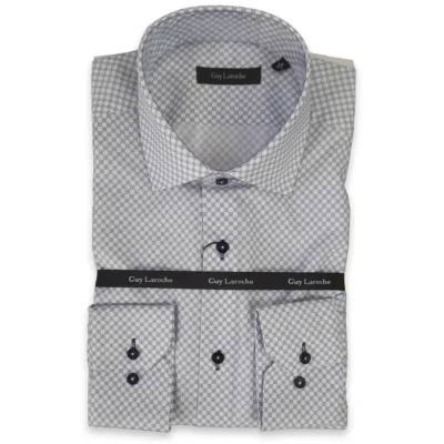 GLDS18707CL 1 ανδρικό πουκάμισο σχεδιαστό guy laroche leyko (1)
