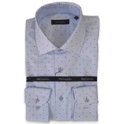 GLDS18724CL 4 ανδρικό πουκάμισο σχεδιαστό comfort σιέλ (1)