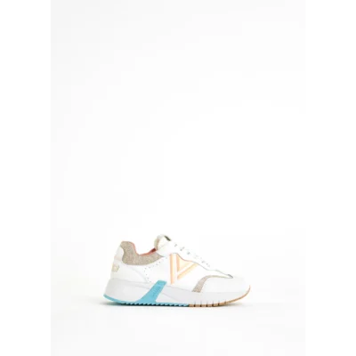 V43 63620 V2213 γυναικείο παπούτσι sneaker gaudi δερμάτινο milk colour (1)